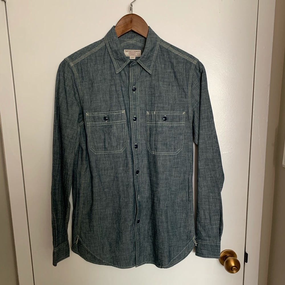 J. Crew Wallace & Barnes Japanese Chambray Shirt